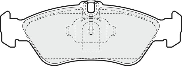 APEC PD3113 - Kit de plaquettes de frein, frein à disque cwaw.fr