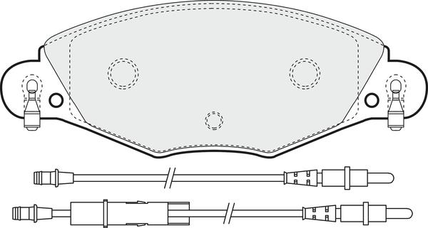 APEC PD3184 - Kit de plaquettes de frein, frein à disque cwaw.fr