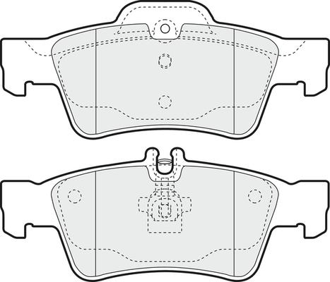 APEC PD3187 - Kit de plaquettes de frein, frein à disque cwaw.fr