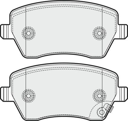 APEC PD3135 - Kit de plaquettes de frein, frein à disque cwaw.fr