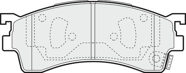 APEC PD3136 - Kit de plaquettes de frein, frein à disque cwaw.fr