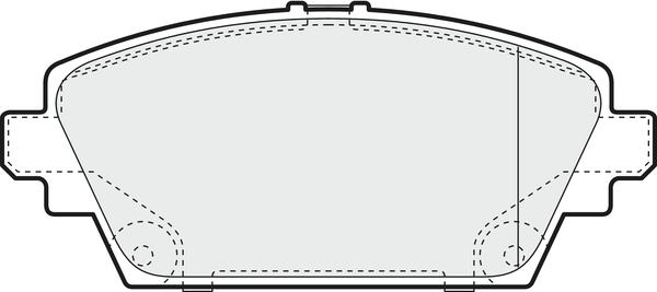 APEC PD3133 - Kit de plaquettes de frein, frein à disque cwaw.fr