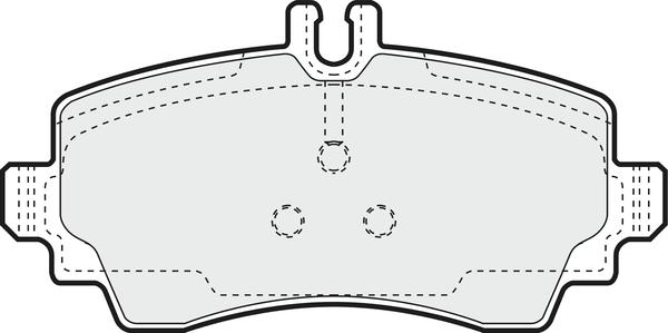 APEC PD3125 - Kit de plaquettes de frein, frein à disque cwaw.fr