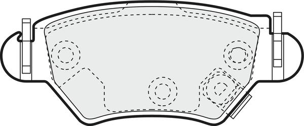 APEC PD3123 - Kit de plaquettes de frein, frein à disque cwaw.fr