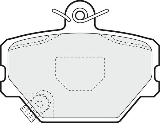 APEC PD3174 - Kit de plaquettes de frein, frein à disque cwaw.fr