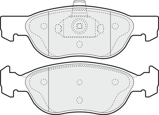 APEC PD3176 - Kit de plaquettes de frein, frein à disque cwaw.fr