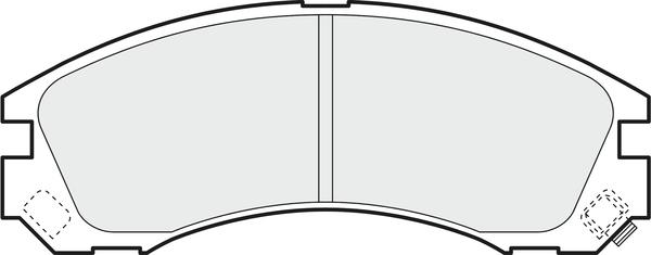 APEC PD3173 - Kit de plaquettes de frein, frein à disque cwaw.fr