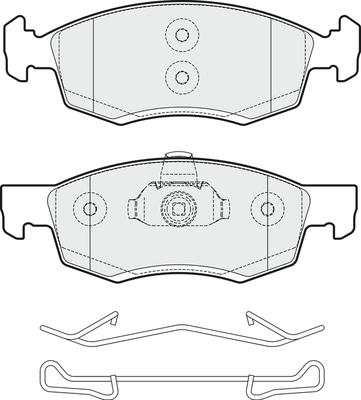 APEC PD3857 - Kit de plaquettes de frein, frein à disque cwaw.fr