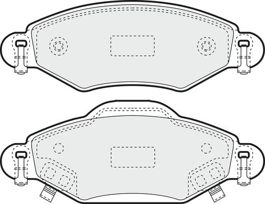 APEC PD3801 - Kit de plaquettes de frein, frein à disque cwaw.fr