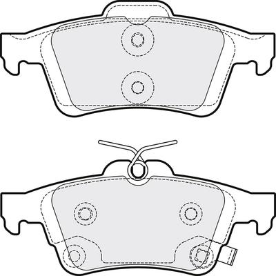 APEC PD3886 - Kit de plaquettes de frein, frein à disque cwaw.fr