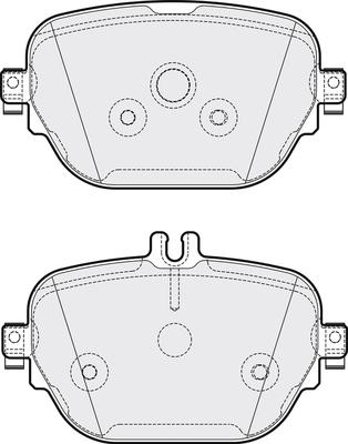 APEC PD3887 - Kit de plaquettes de frein, frein à disque cwaw.fr