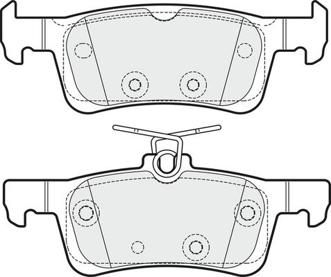 APEC PD3835 - Kit de plaquettes de frein, frein à disque cwaw.fr