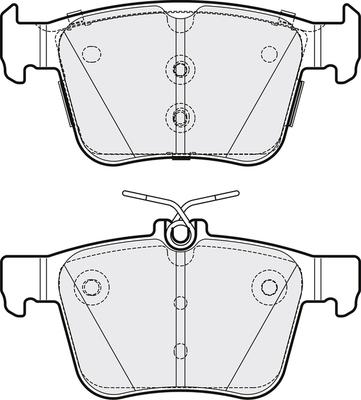 APEC PD3831 - Kit de plaquettes de frein, frein à disque cwaw.fr