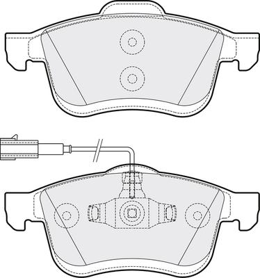 APEC PD3824 - Kit de plaquettes de frein, frein à disque cwaw.fr