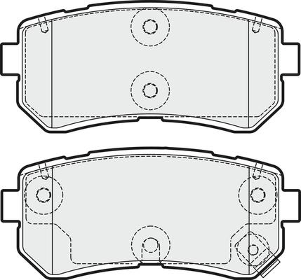 APEC PD3825 - Kit de plaquettes de frein, frein à disque cwaw.fr