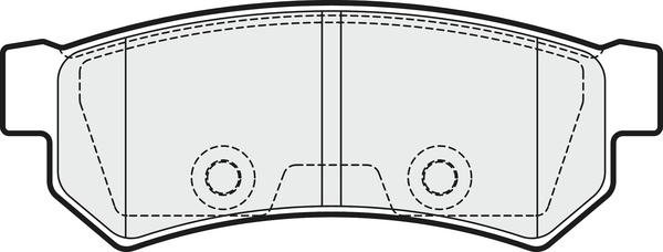 APEC PD3822 - Kit de plaquettes de frein, frein à disque cwaw.fr