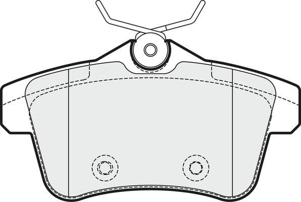 APEC PD3344 - Kit de plaquettes de frein, frein à disque cwaw.fr