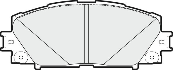 APEC PD3345 - Kit de plaquettes de frein, frein à disque cwaw.fr