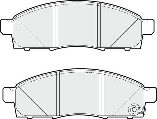 APEC PD3348 - Kit de plaquettes de frein, frein à disque cwaw.fr