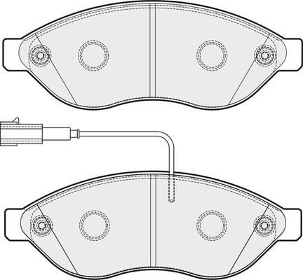 APEC PD3354 - Kit de plaquettes de frein, frein à disque cwaw.fr