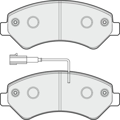 APEC PD3355 - Kit de plaquettes de frein, frein à disque cwaw.fr