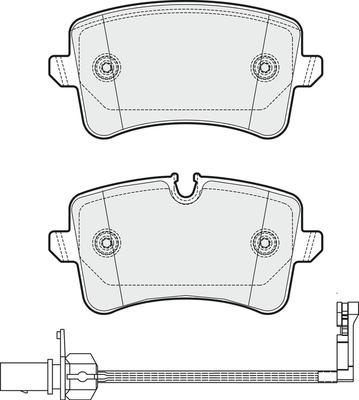 APEC PD3350 - Kit de plaquettes de frein, frein à disque cwaw.fr