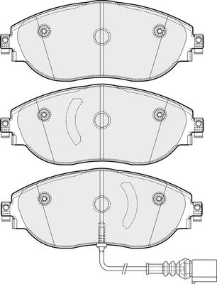 APEC PD3352 - Kit de plaquettes de frein, frein à disque cwaw.fr