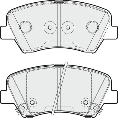 APEC PD3357 - Kit de plaquettes de frein, frein à disque cwaw.fr