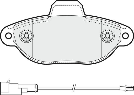 APEC PD3364 - Kit de plaquettes de frein, frein à disque cwaw.fr