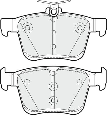 APEC PD3366 - Kit de plaquettes de frein, frein à disque cwaw.fr