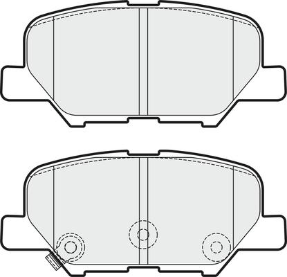 APEC PD3363 - Kit de plaquettes de frein, frein à disque cwaw.fr