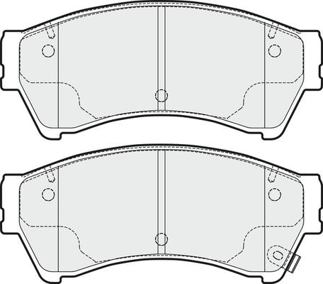 APEC PD3304 - Kit de plaquettes de frein, frein à disque cwaw.fr