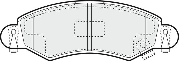 APEC PD3306 - Kit de plaquettes de frein, frein à disque cwaw.fr