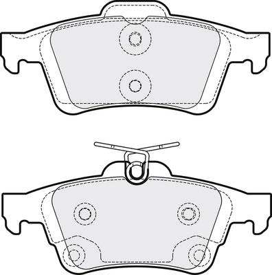 APEC PD3314 - Kit de plaquettes de frein, frein à disque cwaw.fr