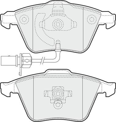 APEC PD3317 - Kit de plaquettes de frein, frein à disque cwaw.fr