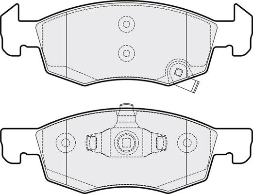 APEC PD3383 - Kit de plaquettes de frein, frein à disque cwaw.fr