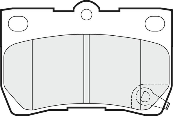 APEC PD3335 - Kit de plaquettes de frein, frein à disque cwaw.fr