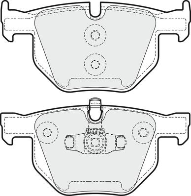 APEC PD3338 - Kit de plaquettes de frein, frein à disque cwaw.fr