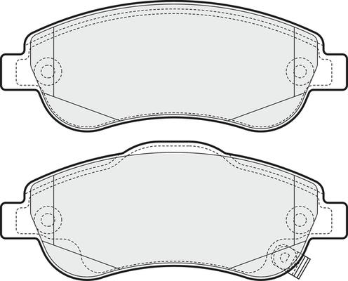 BENDIX 572605 - Kit de plaquettes de frein, frein à disque cwaw.fr