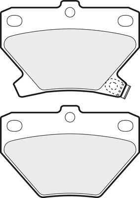 APEC PD3321 - Kit de plaquettes de frein, frein à disque cwaw.fr