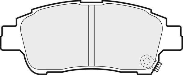 APEC PD3323 - Kit de plaquettes de frein, frein à disque cwaw.fr