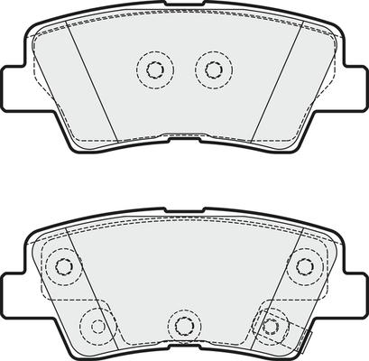 APEC PD3374 - Kit de plaquettes de frein, frein à disque cwaw.fr