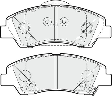 APEC PD3376 - Kit de plaquettes de frein, frein à disque cwaw.fr