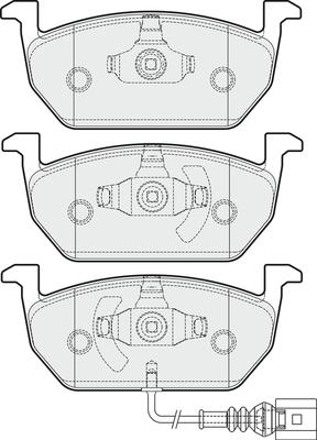 APEC PD3377 - Kit de plaquettes de frein, frein à disque cwaw.fr