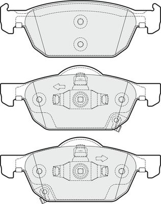 APEC PD3255 - Kit de plaquettes de frein, frein à disque cwaw.fr