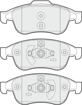 APEC PD3250 - Kit de plaquettes de frein, frein à disque cwaw.fr