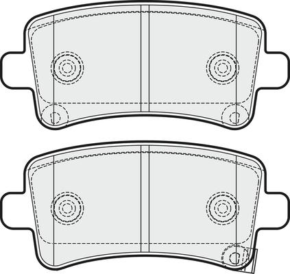 APEC PD3258 - Kit de plaquettes de frein, frein à disque cwaw.fr