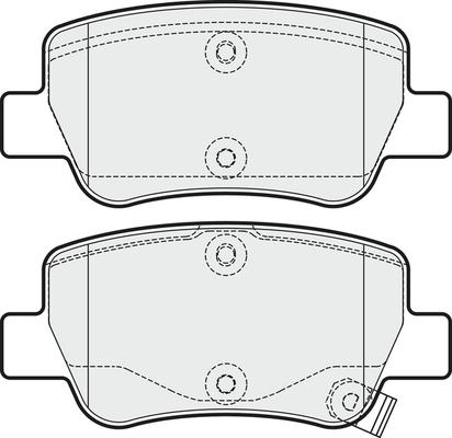 APEC PD3263 - Kit de plaquettes de frein, frein à disque cwaw.fr