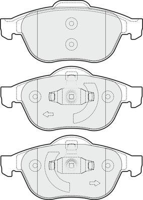 APEC PD3262 - Kit de plaquettes de frein, frein à disque cwaw.fr