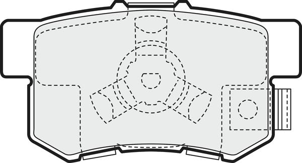 APEC PD3204 - Kit de plaquettes de frein, frein à disque cwaw.fr